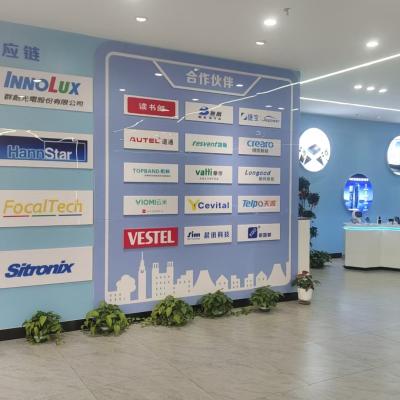 A corner of the front desk exhibition hall