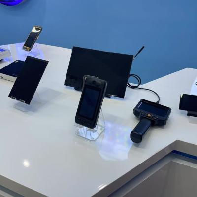 A corner of the product showcase, with a wide range of applied products